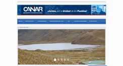 Desktop Screenshot of canar.gob.ec